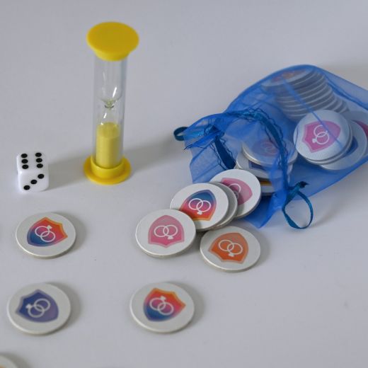 Bolsa de fichas del juego