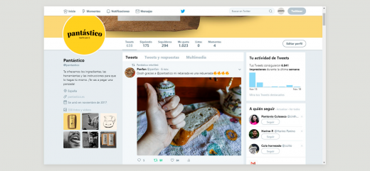 Twitter de la marca